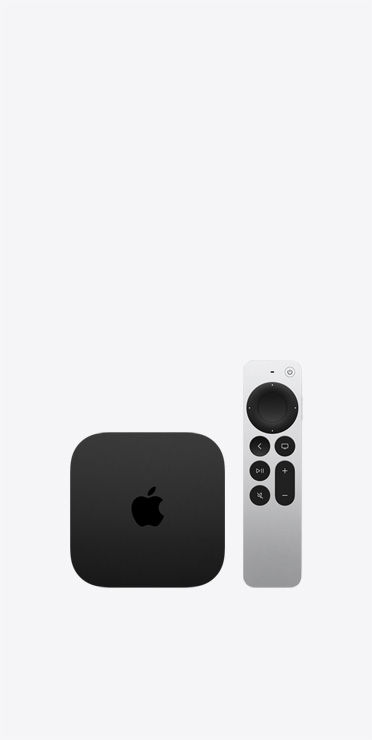 HomePod mini 2, warna pink, dengan Apple TV 4K dan Siri Remote