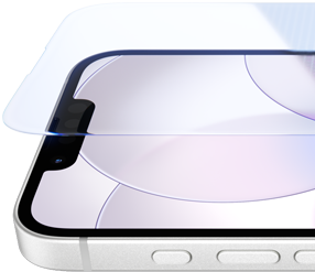 „iPhone 17e“, priekinė dalis su „Ceramic Shield 2“, šoninė dalis, baltos spalvos, mygtukai: veiksmo, garsumo