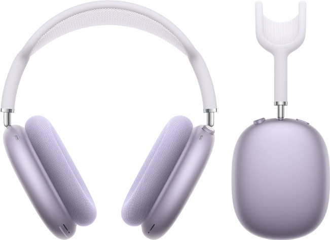 紫色 AirPods Max 2 耳筒，正面及側面外觀