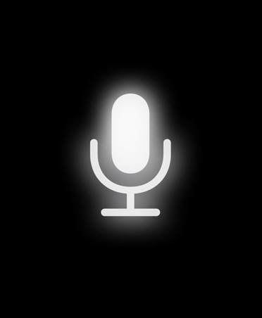 Logo de microphone lumineux