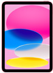 iPad, Vorderansicht, brillantes ovales Design mit Pink-, Blau- und Gelbtönen