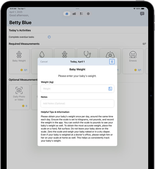 برامج iPad تعرض تطبيق Locus&nbsp;Health.‏
