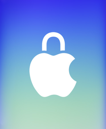 Biểu tượng ổ khóa với logo Apple